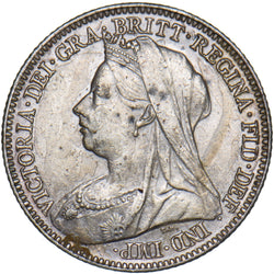 1897 Sixpence - Victoria British Silver Coin - Nice