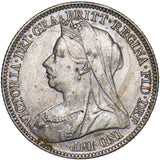 1897 Sixpence - Victoria British Silver Coin - Nice