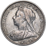 1899 Sixpence - Victoria British Silver Coin - Nice