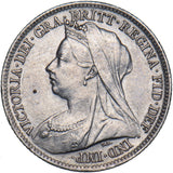 1900 Sixpence - Victoria British Silver Coin - Very Nice