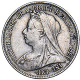1900 Sixpence - Victoria British Silver Coin - Nice