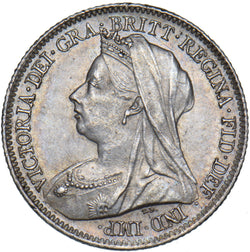 1901 Sixpence - Victoria British Silver Coin - Very Nice