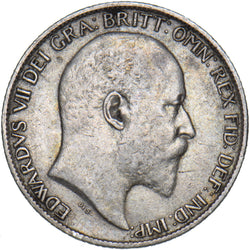 1902 Sixpence - Edward VII British Silver Coin - Nice