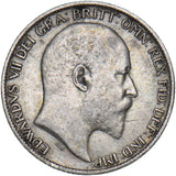 1902 Sixpence - Edward VII British Silver Coin - Nice