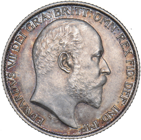 1902 Matt Proof Sixpence - Edward VII British Silver Coin - Superb