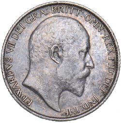 1904 Sixpence - Edward VII British Silver Coin - Nice