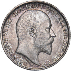 1906 Sixpence - Edward VII British Silver Coin - Nice