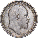 1907 Sixpence - Edward VII British Silver Coin