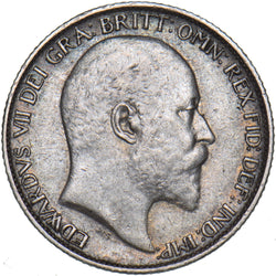 1907 Sixpence - Edward VII British Silver Coin - Nice