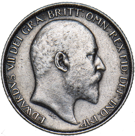 1907 Sixpence - Edward VII British Silver Coin