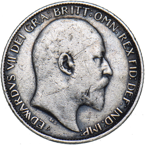 1907 Sixpence - Edward VII British Silver Coin