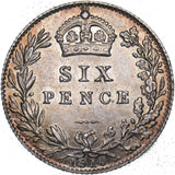 1910 Sixpence - Edward VII British Silver Coin - Superb