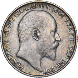 1910 Sixpence - Edward VII British Silver Coin - Nice