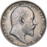 1910 Sixpence - Edward VII British Silver Coin - Nice