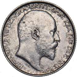 1910 Sixpence - Edward VII British Silver Coin - Nice