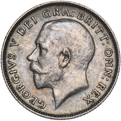 1912 Sixpence - George V British Silver Coin - Nice