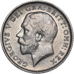 1913 Sixpence - George V British Silver Coin - Very Nice