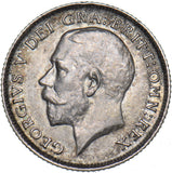 1914 Sixpence - George V British Silver Coin - Very Nice