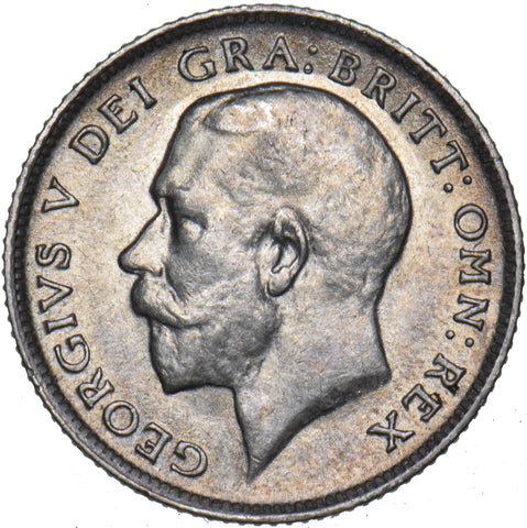 1918 Sixpence - George V British Silver Coin - Very Nice