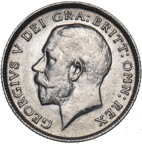 1918 Sixpence - George V British Silver Coin - Very Nice