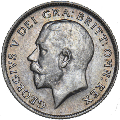 1922 Sixpence - George V British Silver Coin - Very Nice