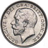 1924 Sixpence - George V British Silver Coin - Very Nice