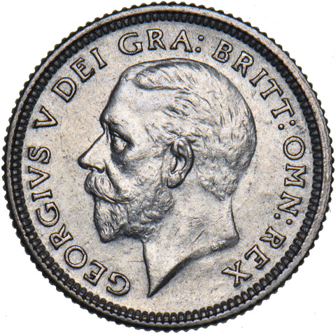 1926 Sixpence - George V British Silver Coin - Very Nice