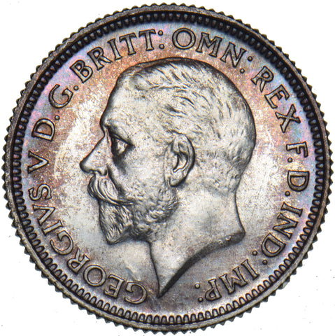 1927 Proof Sixpence - George V British Silver Coin - Superb