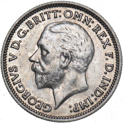 1936 Sixpence - George V British Silver Coin - Very Nice