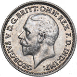 1936 Sixpence - George V British Silver Coin - Very Nice