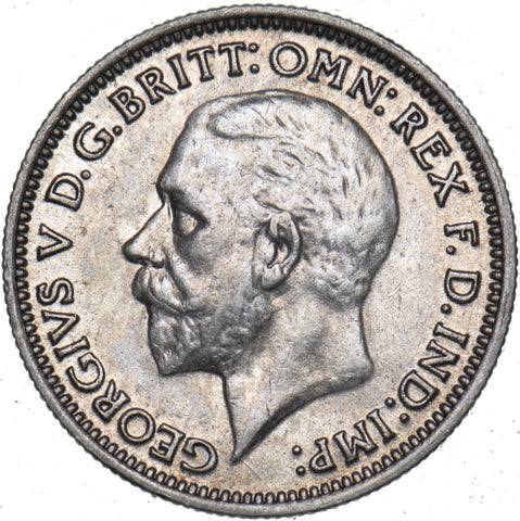 1936 Sixpence - George V British Silver Coin - Very Nice