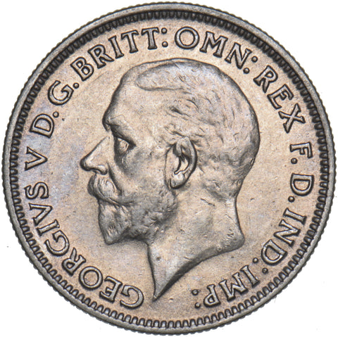 1931 Sixpence - George V British Silver Coin - Very Nice