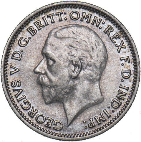 1936 Sixpence - George V British Silver Coin - Very Nice