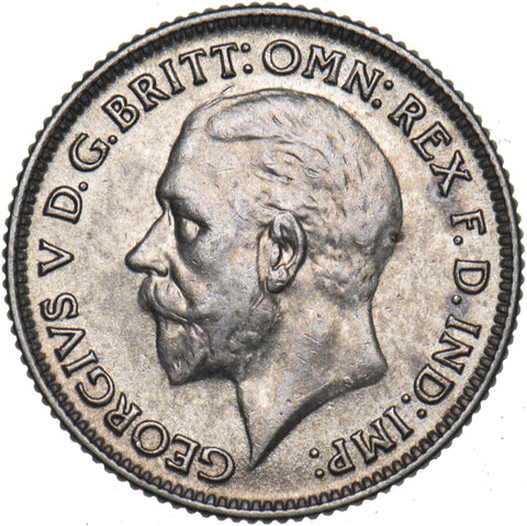 1930 Sixpence - George V British Silver Coin - Very Nice