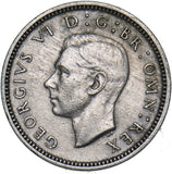 1952 Sixpence - George VI British  Coin - Nice