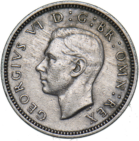 1952 Sixpence - George VI British  Coin - Nice