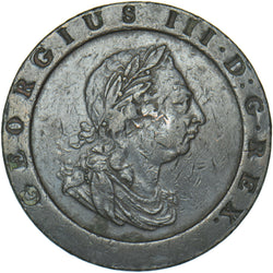 1797 Cartwheel Twopence - George III British  Coin - Nice