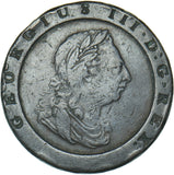 1797 Cartwheel Twopence - George III British  Coin