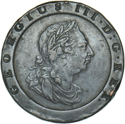 1797 Cartwheel Twopence - George III British  Coin