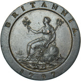 1797 Cartwheel Twopence - George III British  Coin - Very Nice