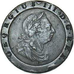 1797 Cartwheel Twopence - George III British  Coin