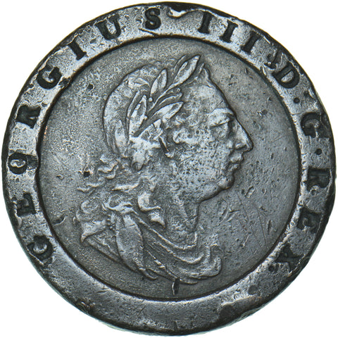 1797 Cartwheel Twopence - George III British  Coin
