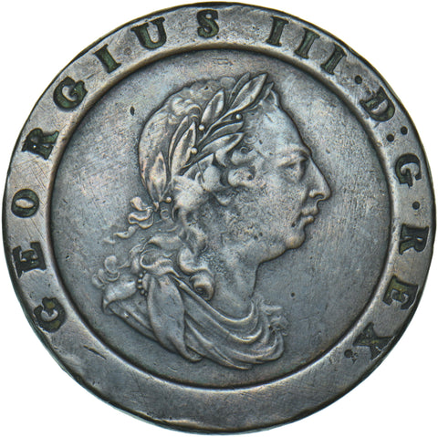 1797 Cartwheel Twopence - George III British  Coin - Nice