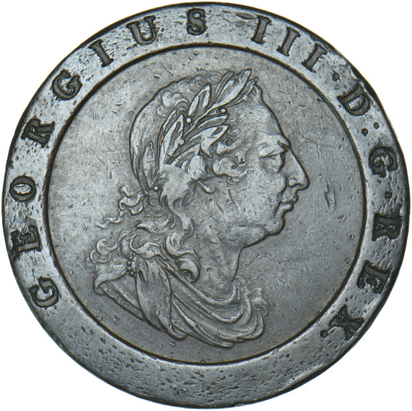 1797 Cartwheel Twopence - George III British  Coin - Nice