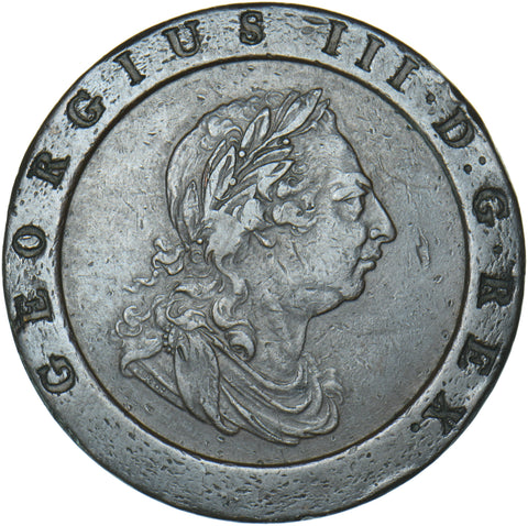 1797 Cartwheel Twopence - George III British  Coin - Nice