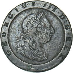 1797 Cartwheel Twopence - George III British  Coin