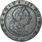 1797 Cartwheel Twopence - George III British  Coin