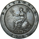 1797 Cartwheel Twopence - George III British  Coin