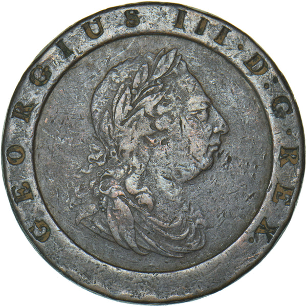 1797 Cartwheel Twopence - George III British  Coin