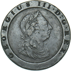 1797 Cartwheel Twopence - George III British  Coin - Nice
